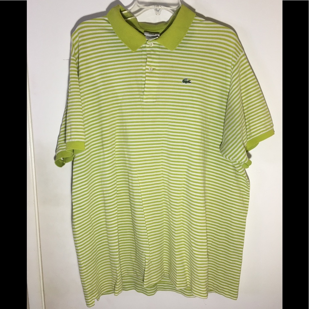 LACOSTE Men’s XXL Polo Shirt Green Size 8